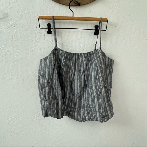 Outerknown Tides Tank Gray Strip Adjustable Straps Large - Picture 2 of 5